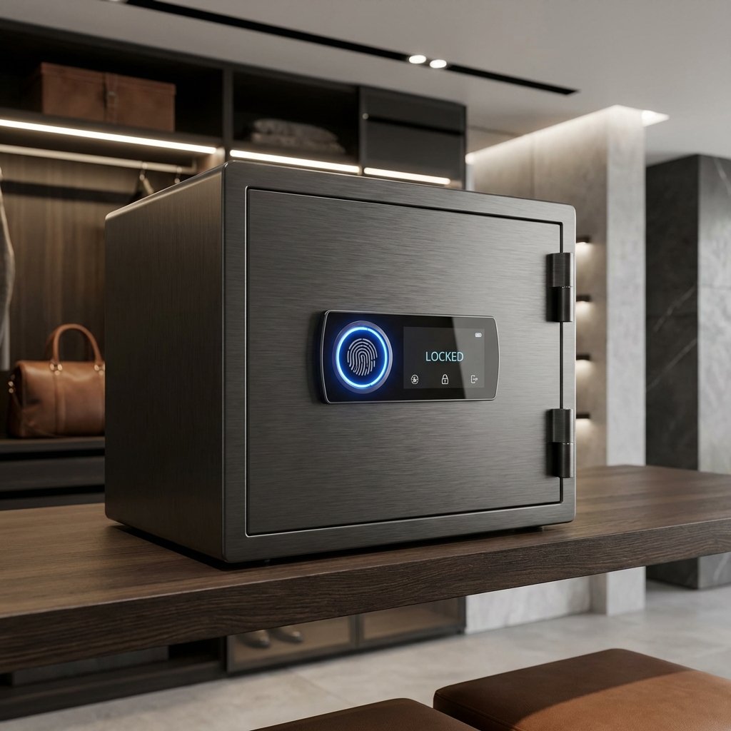 Parmak İzli Biyometrik Kasa